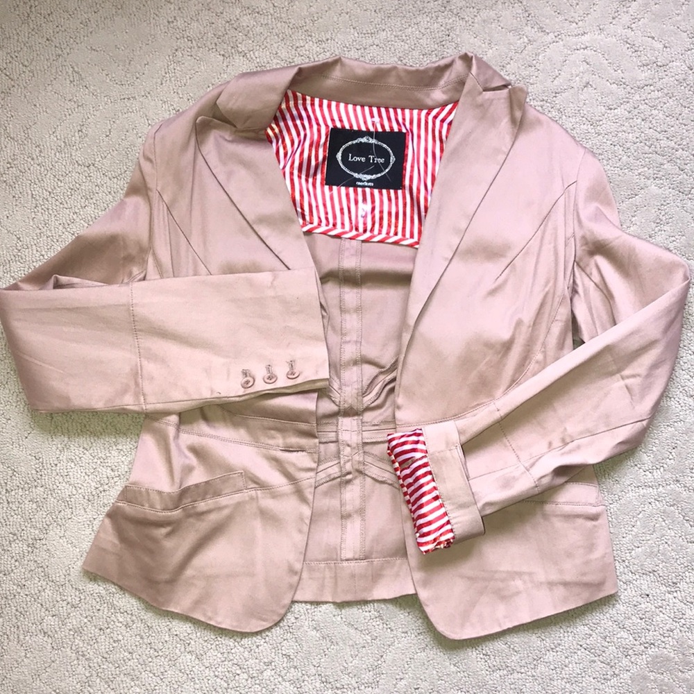 Blush M NEW Lined Blazer